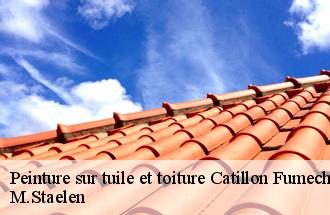 Peinture sur tuile et toiture  catillon-fumechon-60130 M.Staelen