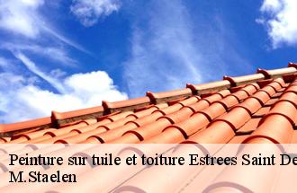 Peinture sur tuile et toiture  estrees-saint-denis-60190 M.Staelen