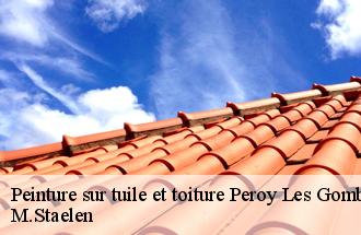 Peinture sur tuile et toiture  peroy-les-gombries-60440 M.Staelen