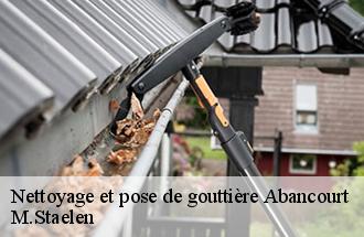 Nettoyage et pose de gouttière  abancourt-60220 M.Staelen