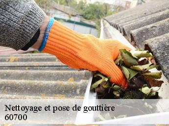 Nettoyage et pose de gouttière  60700